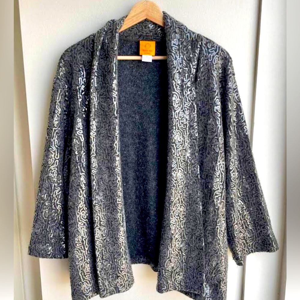 Macy’s Ruby Rd Sequin Cardigan - image 1
